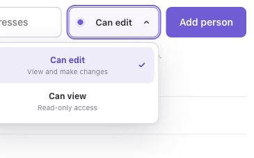 Edit and read permissions for a Teamwide board